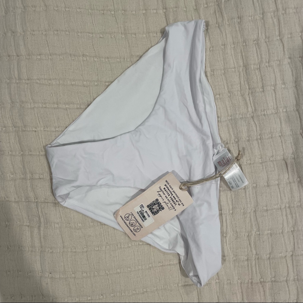 Malai  L Eco White Paramount Bottom  Brand New Never Worn